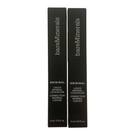BareMinerals Original Liquid Mineral Concealer Lot of 2 Fair 1N 2232 6ml Tubes - Picture 1 of 6